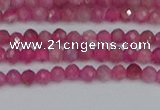 CRB1935 15.5 inches 2*3mm faceted rondelle pink tourmaline beads