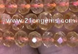 CRB1948 15.5 inches 3.5*5mm faceted rondelle citrine gemstone beads