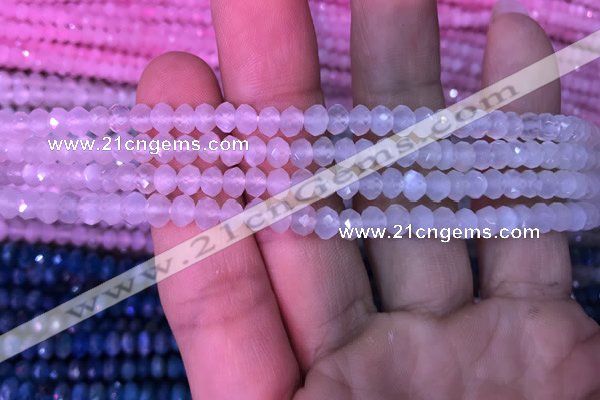 CRB1961 15.5 inches 3.5*5mm faceted rondelle white moonstone beads