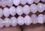 CRB1966 15.5 inches 4*6mm faceted rondelle white moonstone beads