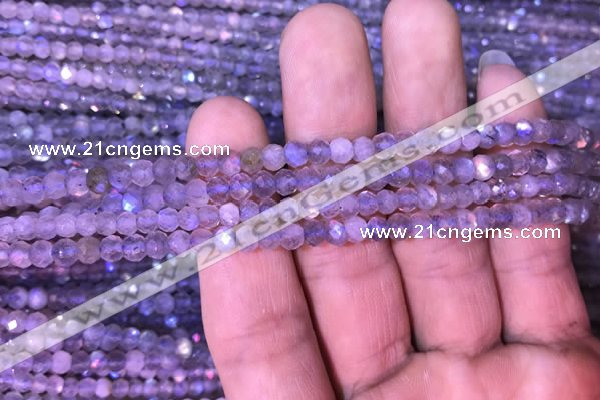 CRB1981 15.5 inches 3*5mm faceted rondelle labradorite beads