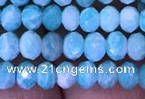 CRB1986 15.5 inches 3*5mm faceted rondelle amazonite gemstone beads