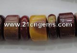 CRB199 15.5 inches 6*18mm - 13*18mm rondelle mookaite gemstone beads