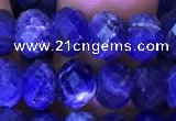 CRB1992 15.5 inches 6*8mm faceted rondelle sodalite beads