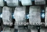 CRB2126 15.5 inches 9mm - 10mm faceted tyre kyanite beads