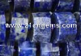 CRB2140 15.5 inches 7mm - 8mm faceted tyre lapis lazuli beads