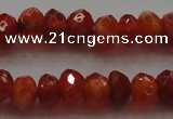 CRB216 15.5 inches 3*4mm faceted rondelle fire agate beads