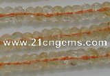 CRB221 15.5 inches 2.5*4mm faceted rondelle citrine gemstone beads