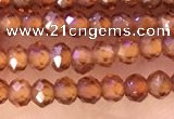 CRB2213 15.5 inches 2*3mm faceted rondelle orange garnet beads