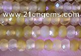 CRB2217 15.5 inches 2*3mm faceted rondelle yellow opal beads