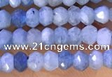 CRB2222 15.5 inches 2*3mm faceted rondelle aquamarine beads