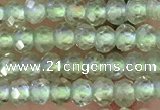 CRB2227 15.5 inches 2*3mm faceted rondelle prehnite beads