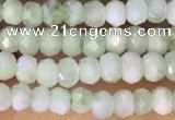 CRB2229 15.5 inches 2*3mm faceted rondelle prehnite beads