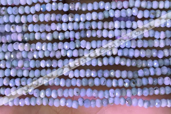 CRB2231 15.5 inches 2*3mm faceted rondelle larimar beads