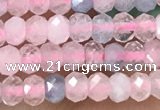 CRB2236 15.5 inches 2*3mm faceted rondelle morganite beads