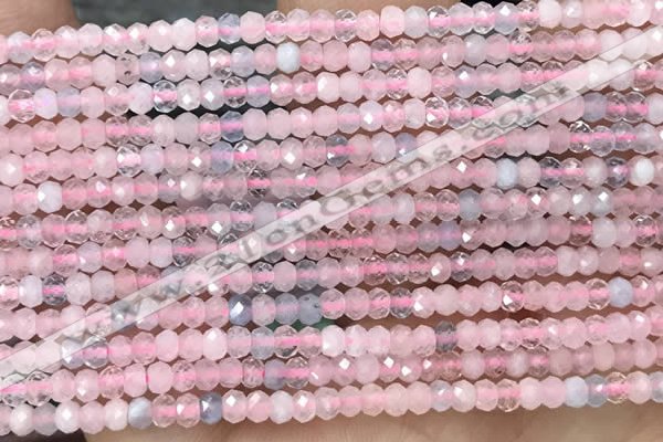 CRB2236 15.5 inches 2*3mm faceted rondelle morganite beads
