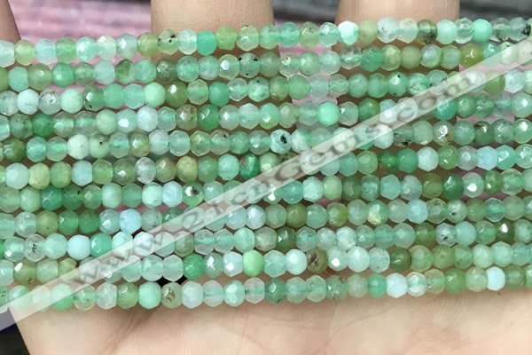 CRB2239 15.5 inches 2*3mm faceted rondelle Australia chrysoprase beads