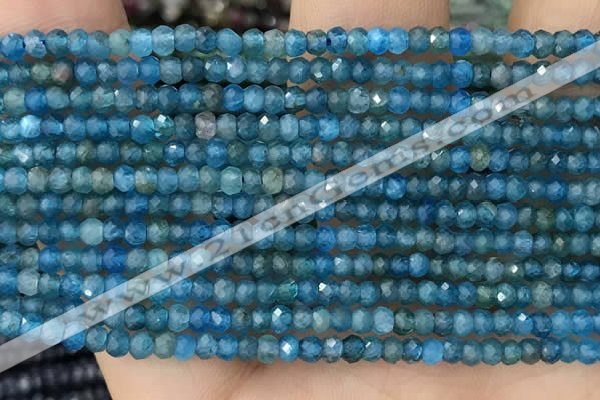CRB2240 15.5 inches 2*3mm faceted rondelle apatite beads