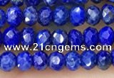 CRB2241 15.5 inches 2*3mm faceted rondelle lapis lazuli beads