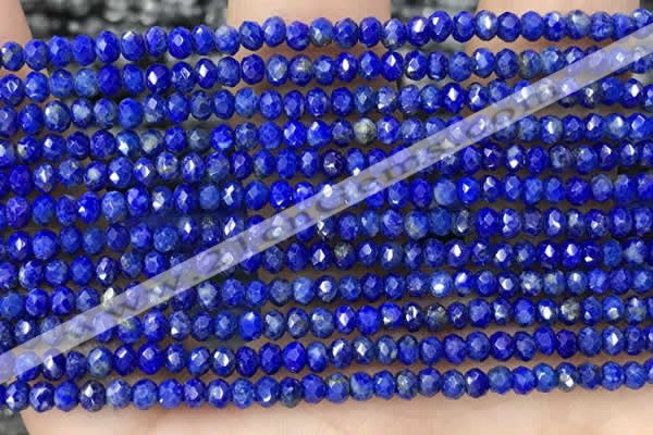 CRB2241 15.5 inches 2*3mm faceted rondelle lapis lazuli beads