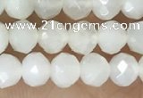 CRB2255 15.5 inches 3*4mm faceted rondelle white moonstone beads