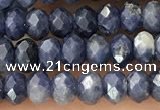 CRB2268 15.5 inches 3*4mm faceted rondelle sapphire beads