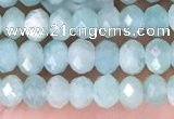 CRB2270 15.5 inches 3*4mm faceted rondelle amazonite beads