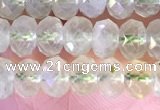 CRB2273 15.5 inches 4*6mm faceted rondelle prehnite beads
