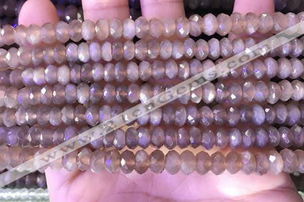 CRB2283 15.5 inches 4*7mm faceted rondelle moonstone beads