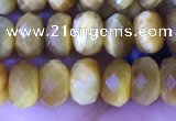 CRB2289 15.5 inches 4*6mm faceted rondelle golden tiger eye beads