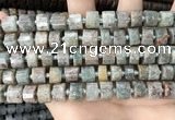 CRB2300 15.5 inches 7mm - 8mm faceted tyre ghost gemstone beads