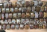 CRB2309 15.5 inches 13mm - 14mm faceted tyre pietersite gemstone beads