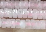 CRB2550 15.5 inches 2*4mm heishi rose quartz beads wholesale