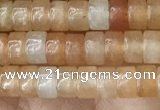 CRB2552 15.5 inches 2*4mm heishi red aventurine beads wholesale