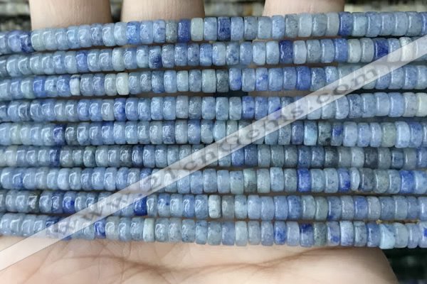 CRB2553 15.5 inches 2*4mm heishi blue aventurine beads wholesale