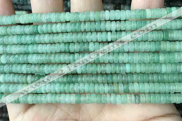 CRB2554 15.5 inches 2*4mm heishi green aventurine beads wholesale