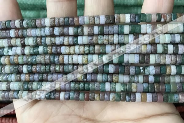 CRB2560 15.5 inches 2*4mm heishi Indian agate beads wholesale