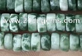 CRB2561 15.5 inches 2*4mm heishi moss agate beads wholesale