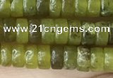 CRB2564 15.5 inches 2*4mm heishi olive jade beads wholesale