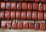 CRB2570 15.5 inches 2*4mm heishi red jasper beads wholesale