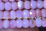 CRB2615 15.5 inches 2*3mm faceted rondelle pink opal beads