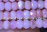 CRB2615 15.5 inches 2*3mm faceted rondelle pink opal beads