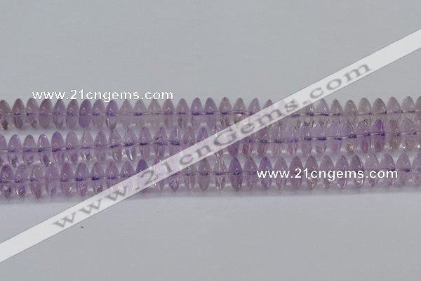 CRB262 15.5 inches 5*12mm rondelle amethyst gemstone beads