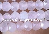 CRB2622 15.5 inches 2*3mm faceted rondelle rose quartz beads