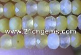 CRB2634 15.5 inches 2*3mm faceted rondelle yellow opal beads