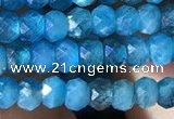 CRB2640 15.5 inches 2*3mm faceted rondelle apatite gemstone beads