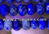 CRB2648 15.5 inches 3.5*5mm faceted rondelle lapis lazuli beads