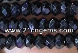 CRB2650 15.5 inches 2*3mm faceted rondelle black spinel beads