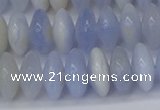 CRB267 15.5 inches 5*12mm rondelle blue chalcedony beads