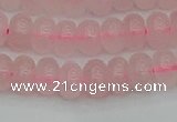 CRB2801 15.5 inches 5*8mm rondelle rose quartz beads wholesale